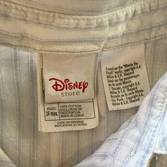 Disney Cream Button-Up Romper with Tigger - Picture 3 of 5